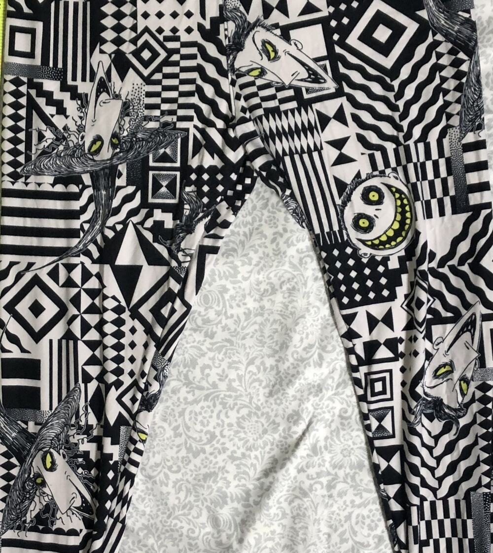 LuLaRoe Disney Nightmare Before Christmas Leggings TC Lock Shock Barrel Dr Fink.